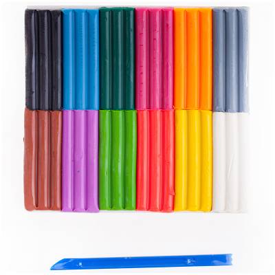 КанцРЦ Пластилин восковой мягкий Гамма "Пчелка", 12 цветов, 180г, со стеком, картон. упак. 280032Н